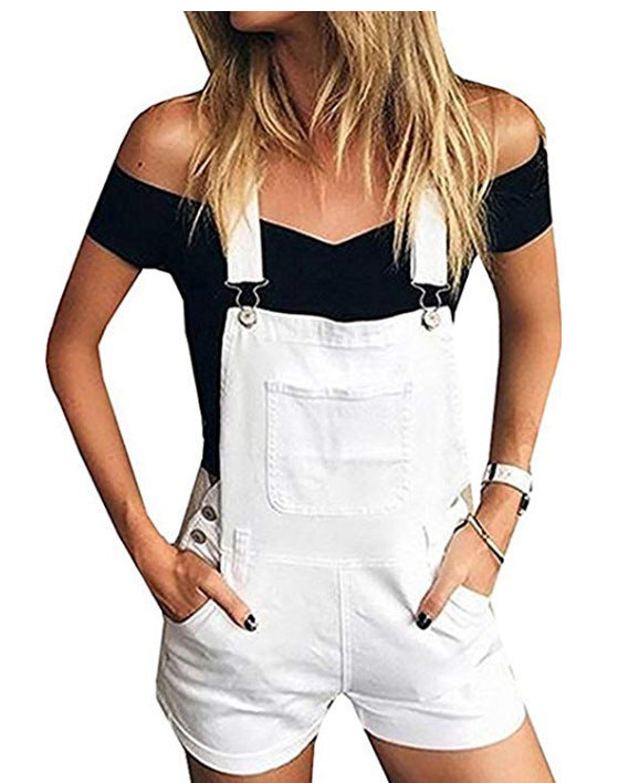 Overall Shorts with Pockets