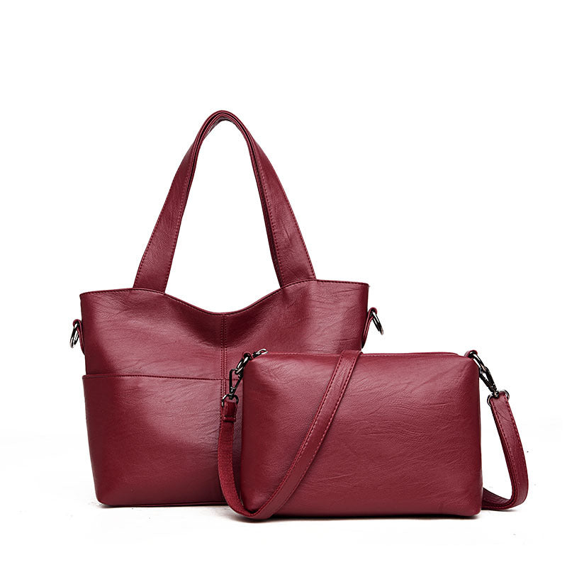 Two Piece Hand And Shoulder Messenger Bag Set in 6 Colors
