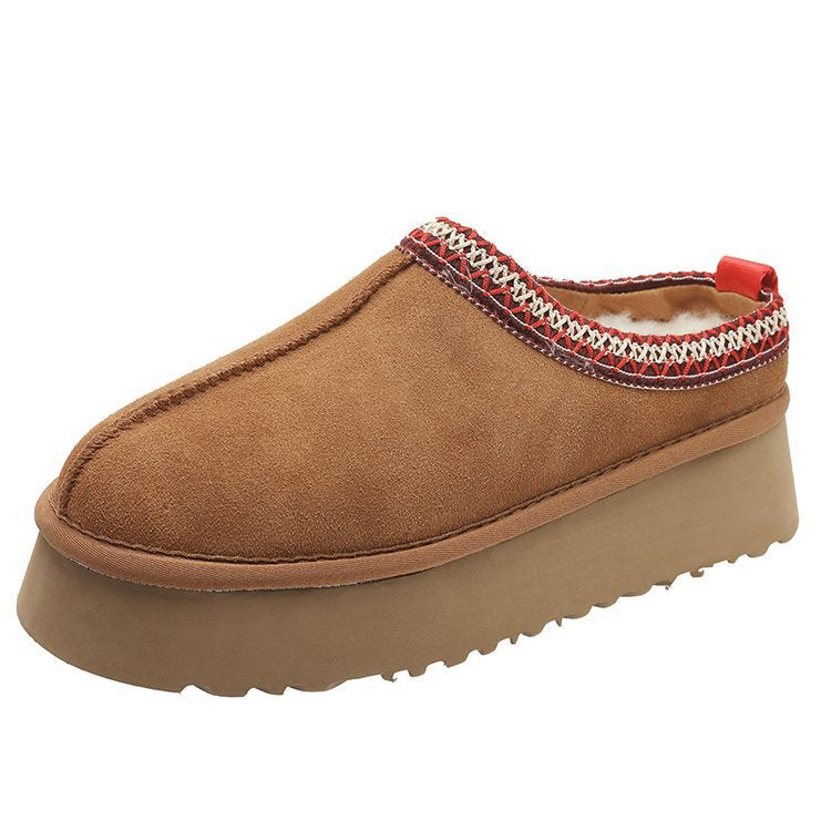 Plush Platform Slippers