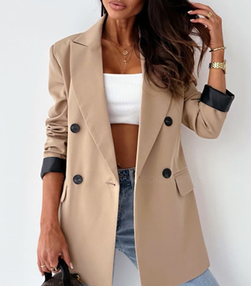 Single Breasted Blazer with Flap Pockets