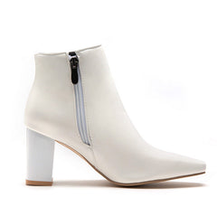 High Heel Boots with Square Toe in 2 Colors