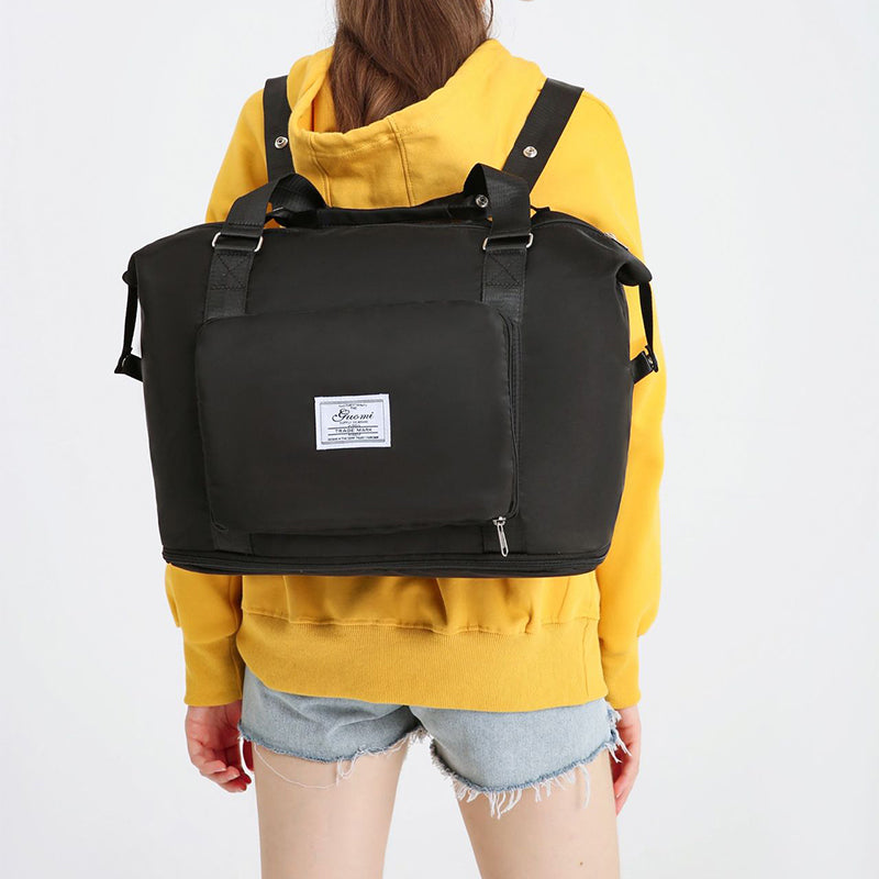 Expandable Oxford Travel Bag Backpack with Luggage Belt in 8 Colors