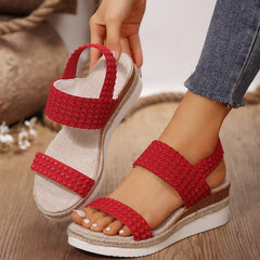 Wedge Sandals with Ankle Strap in 3 Colors