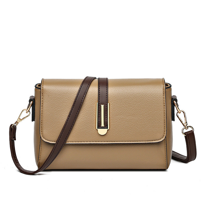 Shoulder Bag with Contrasting Adjustable Strap