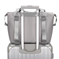 Expandable Oxford Travel Bag Backpack with Luggage Belt in 8 Colors