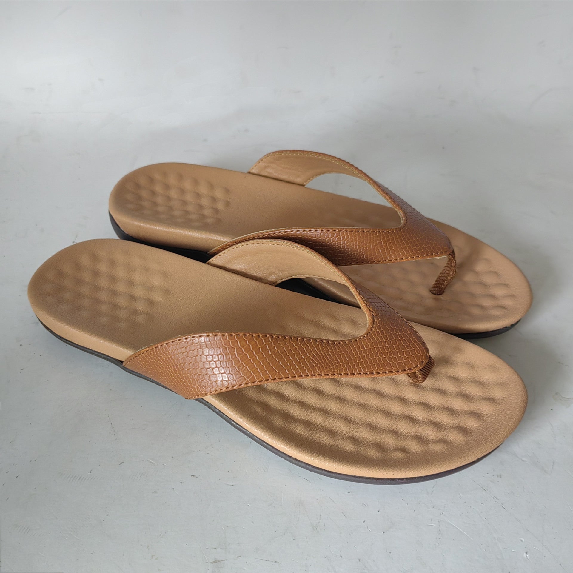 Flat Heel Thong Sandals in 3 Colors