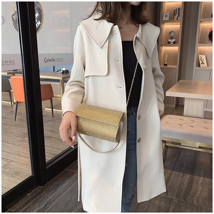 Sparkly Hand Shoulder Evening Bag in 4 Colors
