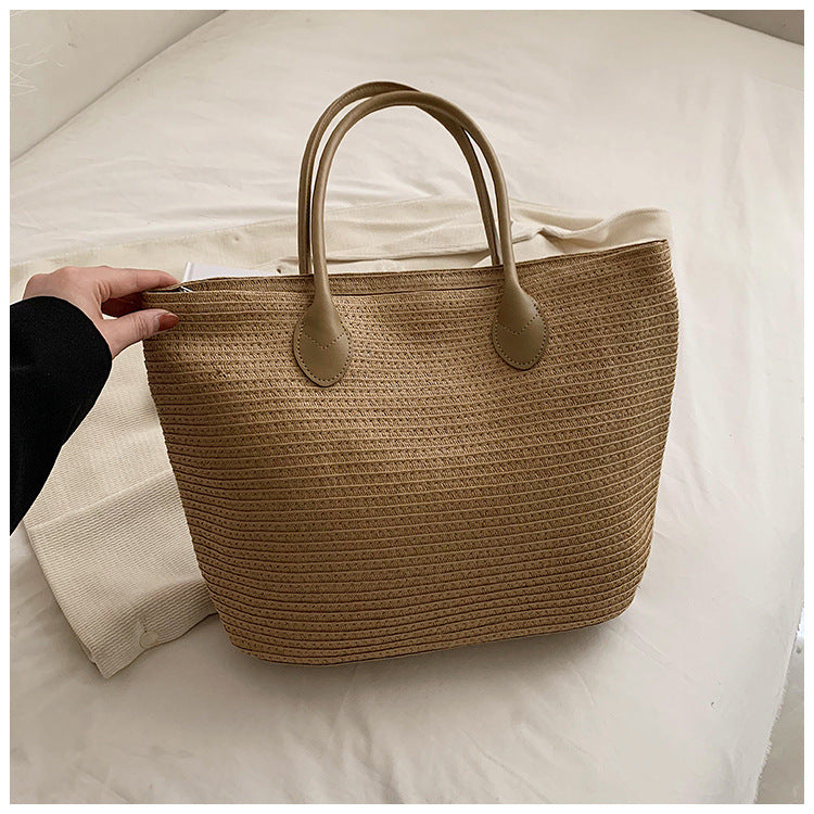 Woven Beach Bag Tote in 4 Colors