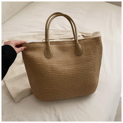 Woven Beach Bag Tote in 4 Colors