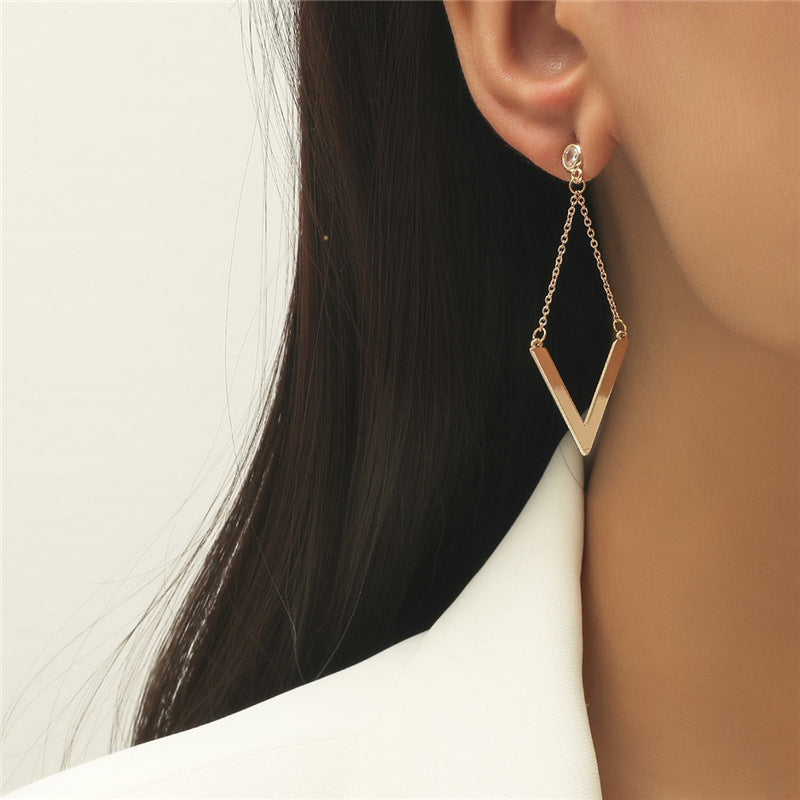 Boucles d'oreilles longues et élégantes en 4 couleurs