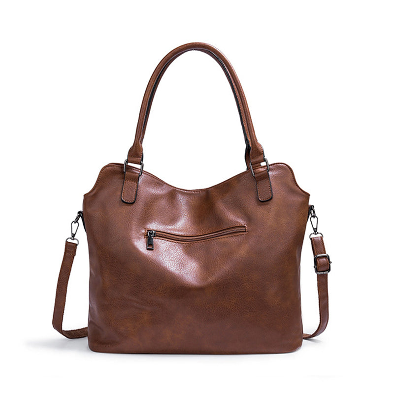 Double Zipper Large Capacity Shoulder Crossbody Bag in 5 Colors