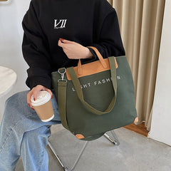 Canvas Large Capacity Shoulder Crossbody Bag in 5 Colors