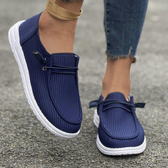 Flat Bottom Slip On Casual Boat Shoes