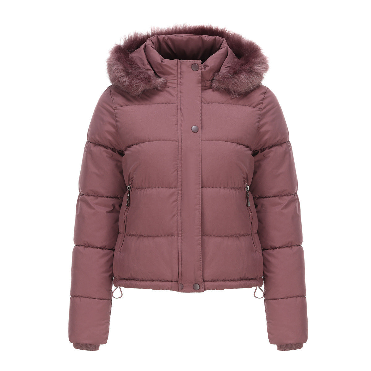 Bubble Jacket with Detachable Hood and Pockets