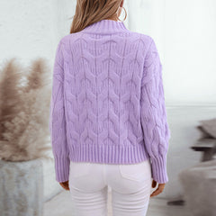 Long Sleeve Mock Neck Sweater