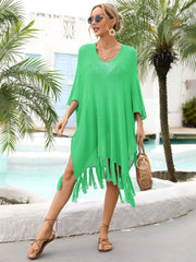 Swimsuit Beach Cover-Up with Tassels in 7 Colors