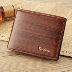 Men's PU Leather Wallet in 3 Colors
