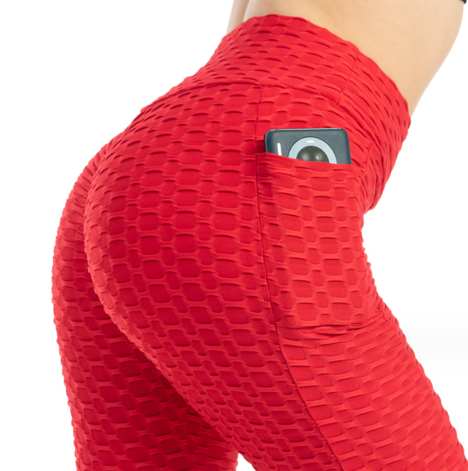High Stretch Hip-Lifting Slim Fit Leggings with Pocket in 8 Colors S-XL
