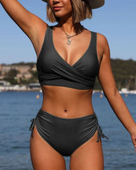 Bikini mit verstellbarer Kordelzughose in 4 Farben S-3XL