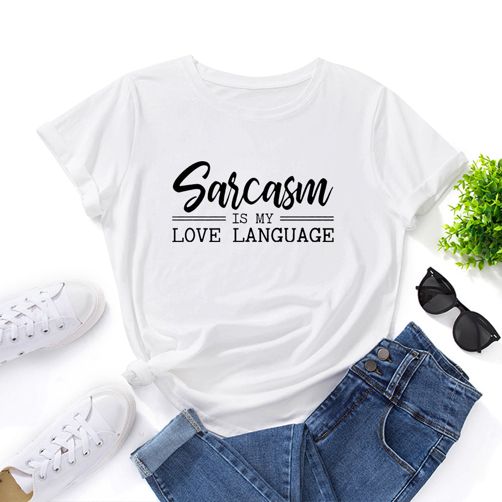 Sarcasm Is My Love Language Short Sleeve Shirt