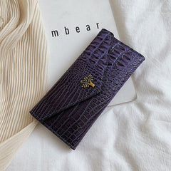 Crocodile Pattern Clutch in 5 Colors