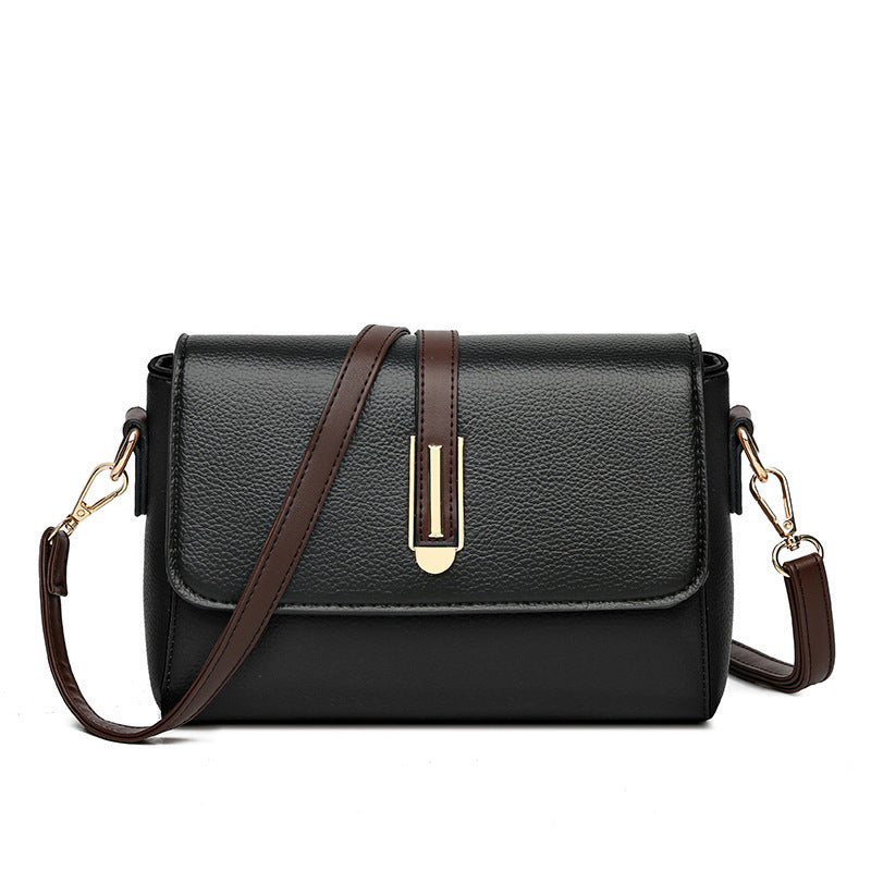Shoulder Bag with Contrasting Adjustable Strap