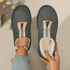 Suede Plush Slippers