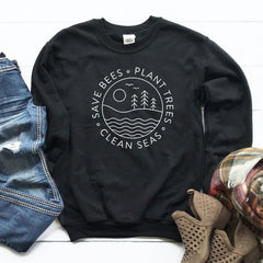 Save the Earth Pullover Sweatshirt