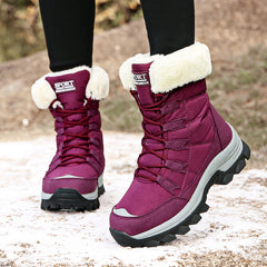 Plush Waterproof Snow Boots in 2 Colors
