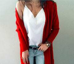 Long Sleeve Knit Cardigan with Pockets