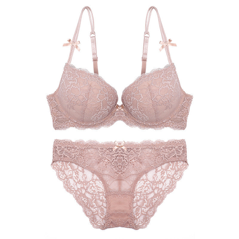 Lace Bra and Panty Set in 3 Colors