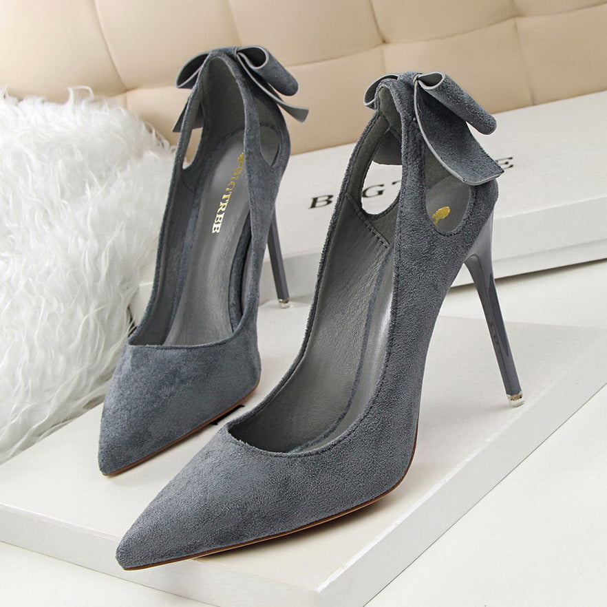 Leder High Heel Stilettos mit spitzer Zehenpartie in 7 Farben