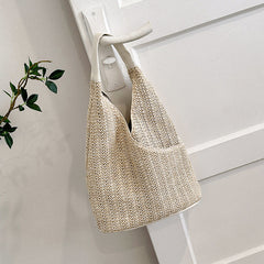 Woven Straw Tote Hand Bag in 3 Colors