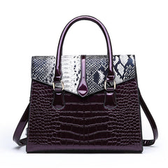 Serpentine Large Capacity Hand Shoulder Bag in 4 Colors
