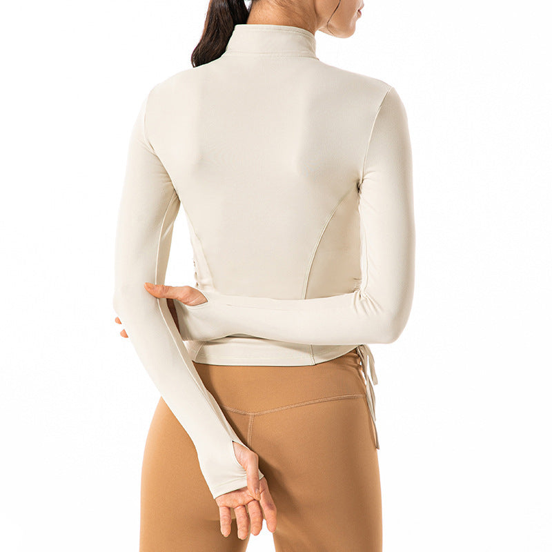 Yogajacke mit verstellbarer Taille