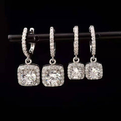 Ohrringe aus 18 Karat Weißgold und Diamanten