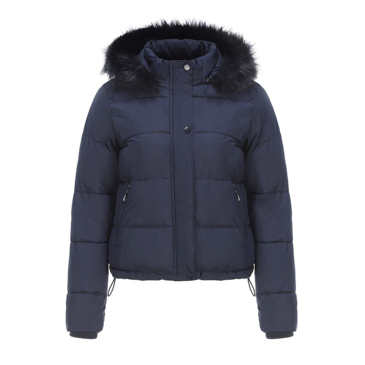 Bubble Jacket with Detachable Hood and Pockets