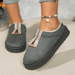 Suede Plush Slippers