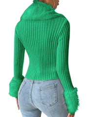 Knit Long Sleeve Button Down Sweater