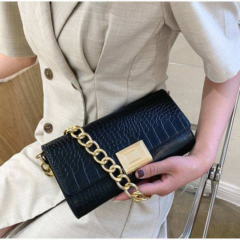 Small Shoulder Bag with Chain Strap