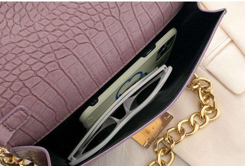 Small Shoulder Bag with Chain Strap