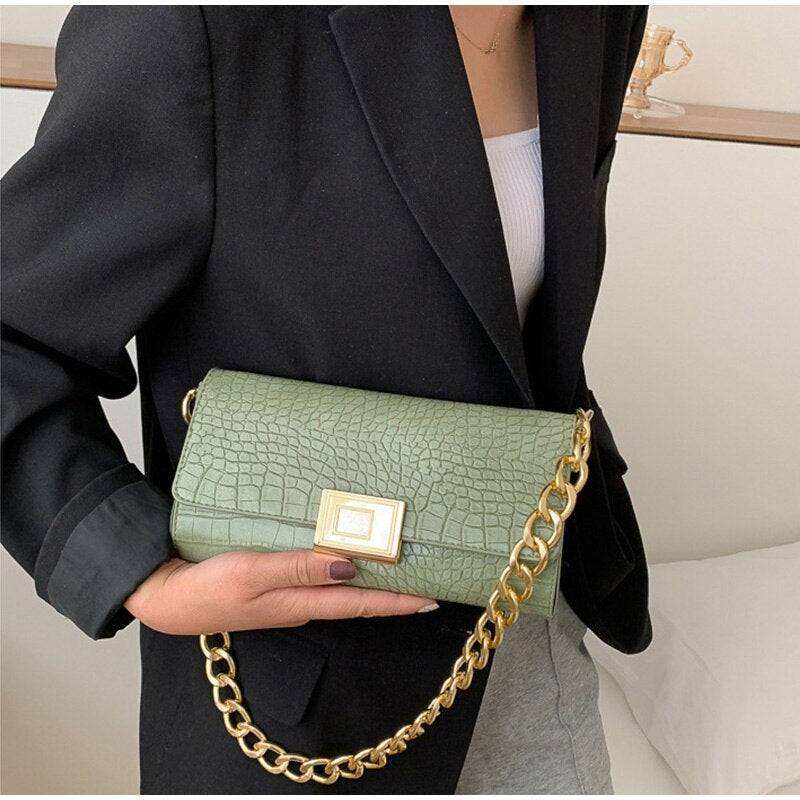 Small Shoulder Bag with Chain Strap