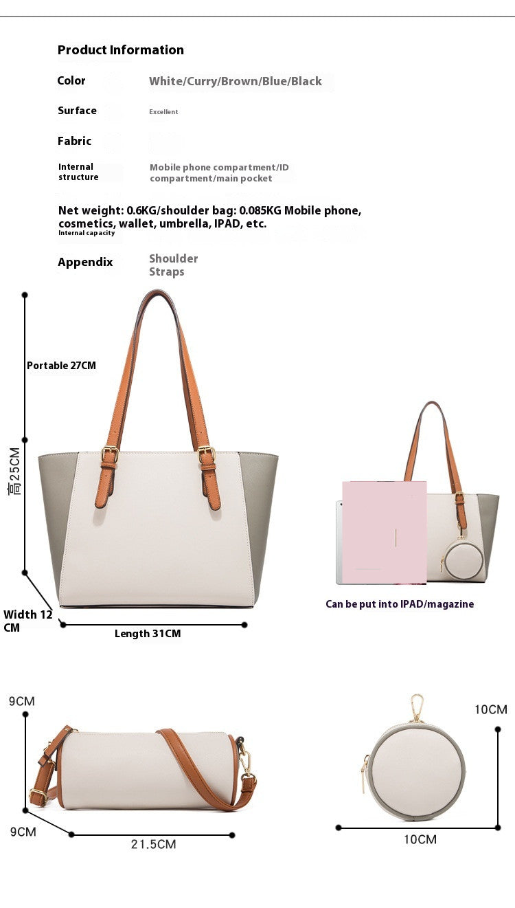 Ensemble de trois sacs à bandoulière colorblock