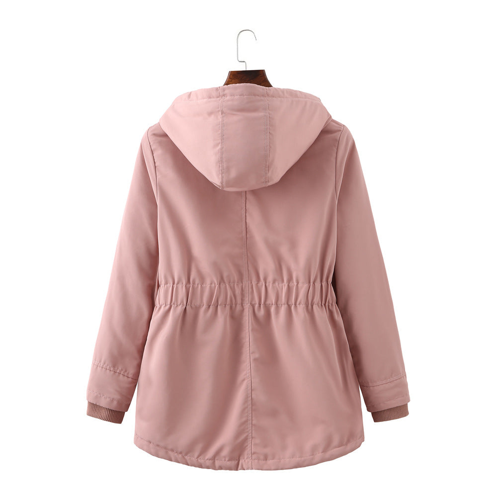 Warm Plush Hooded Jacket
