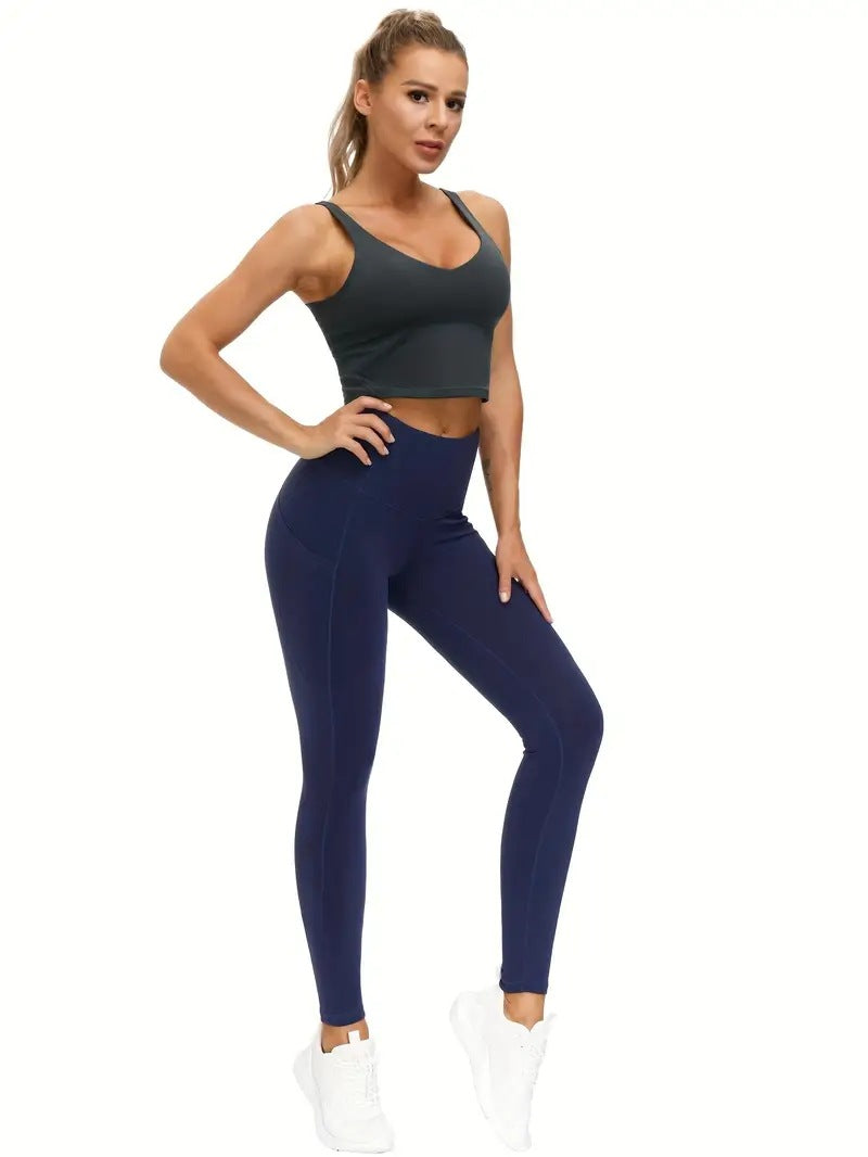 High Waist Yoga Leggings with Pockets