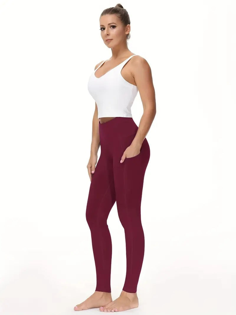 High Waist Yoga Leggings with Pockets