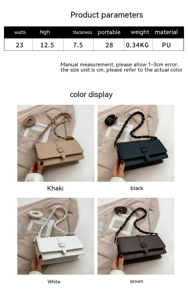Shoulder Bag with Braided Strap