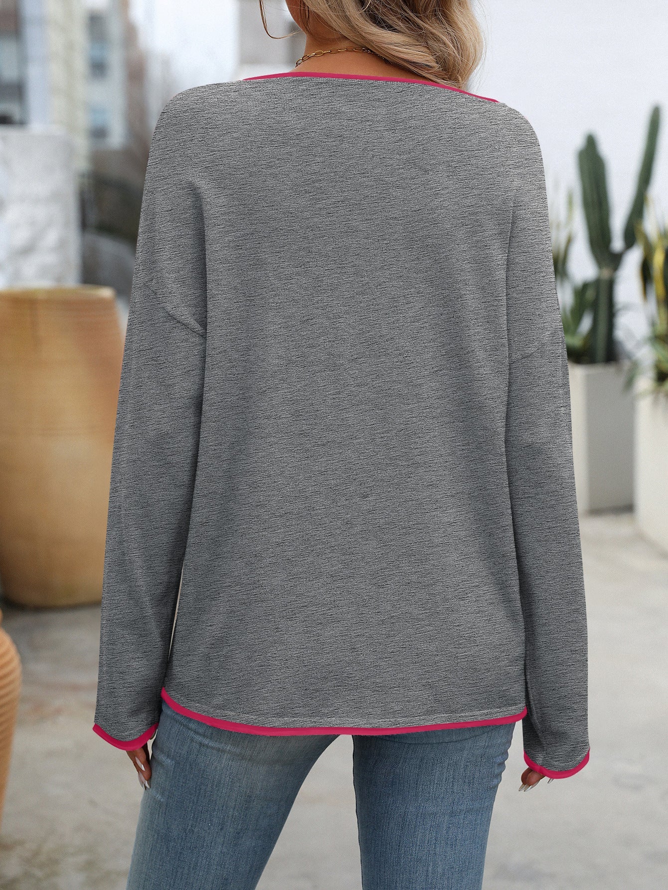 Round Neck Long Sleeve Sweater