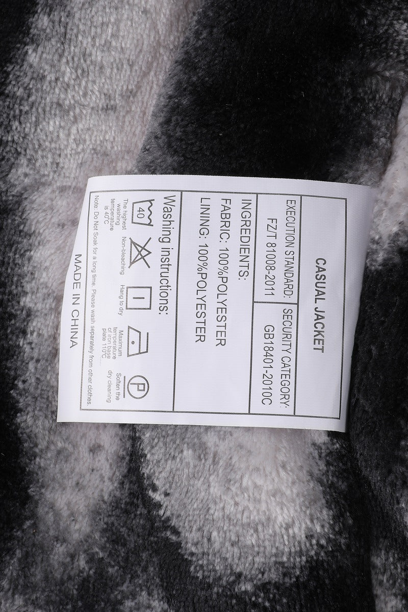 Herrenjacke mit abnehmbarer, pelzgefütterter Kapuze