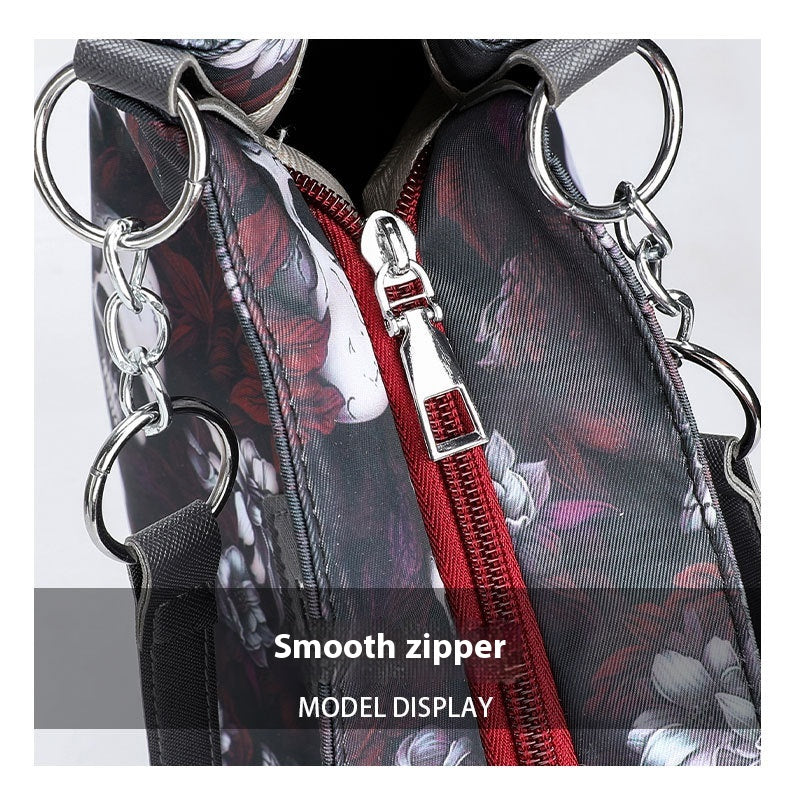 Large Capacity Skull Print Shoulder Bag